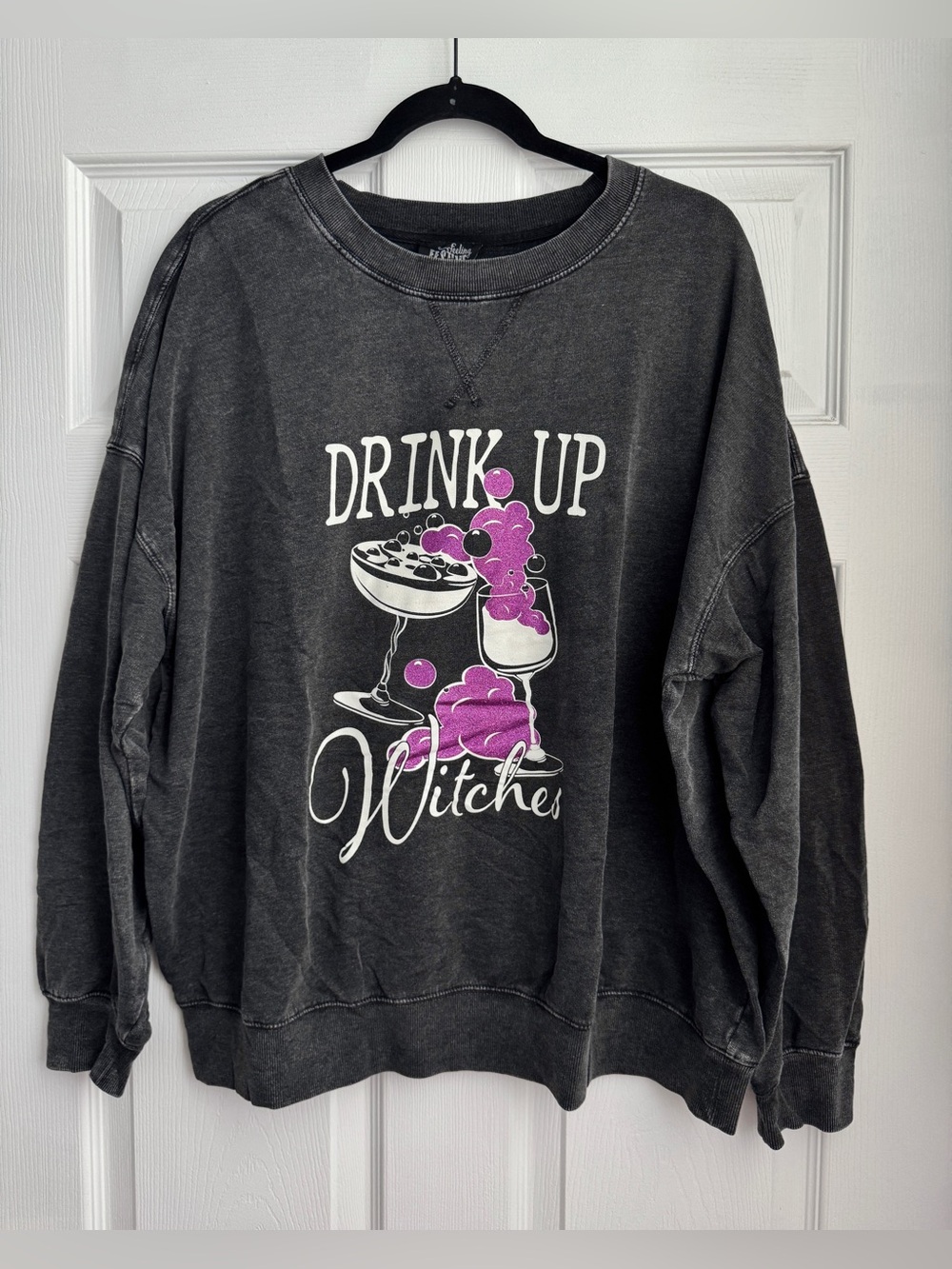 Feeling Festive Drink Up Witches Sweatshirt, Size XL